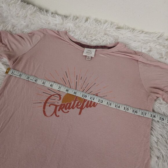 Knox Rose Grateful T-Shirt Womens Size M Rayon Graphic - Picture 4 of 6